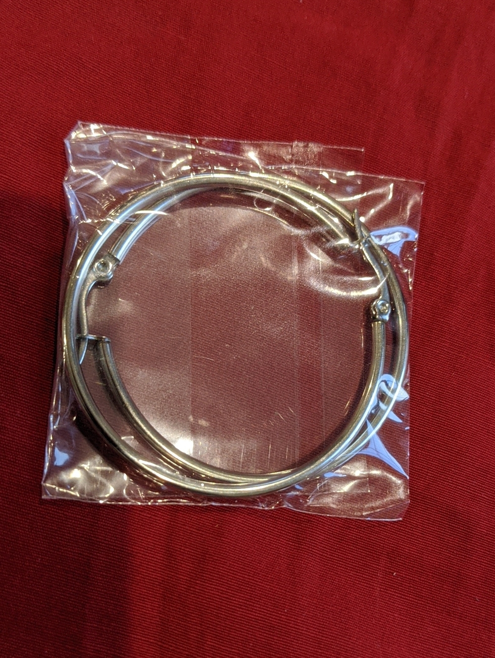Polished Silver Hoop Earrings
